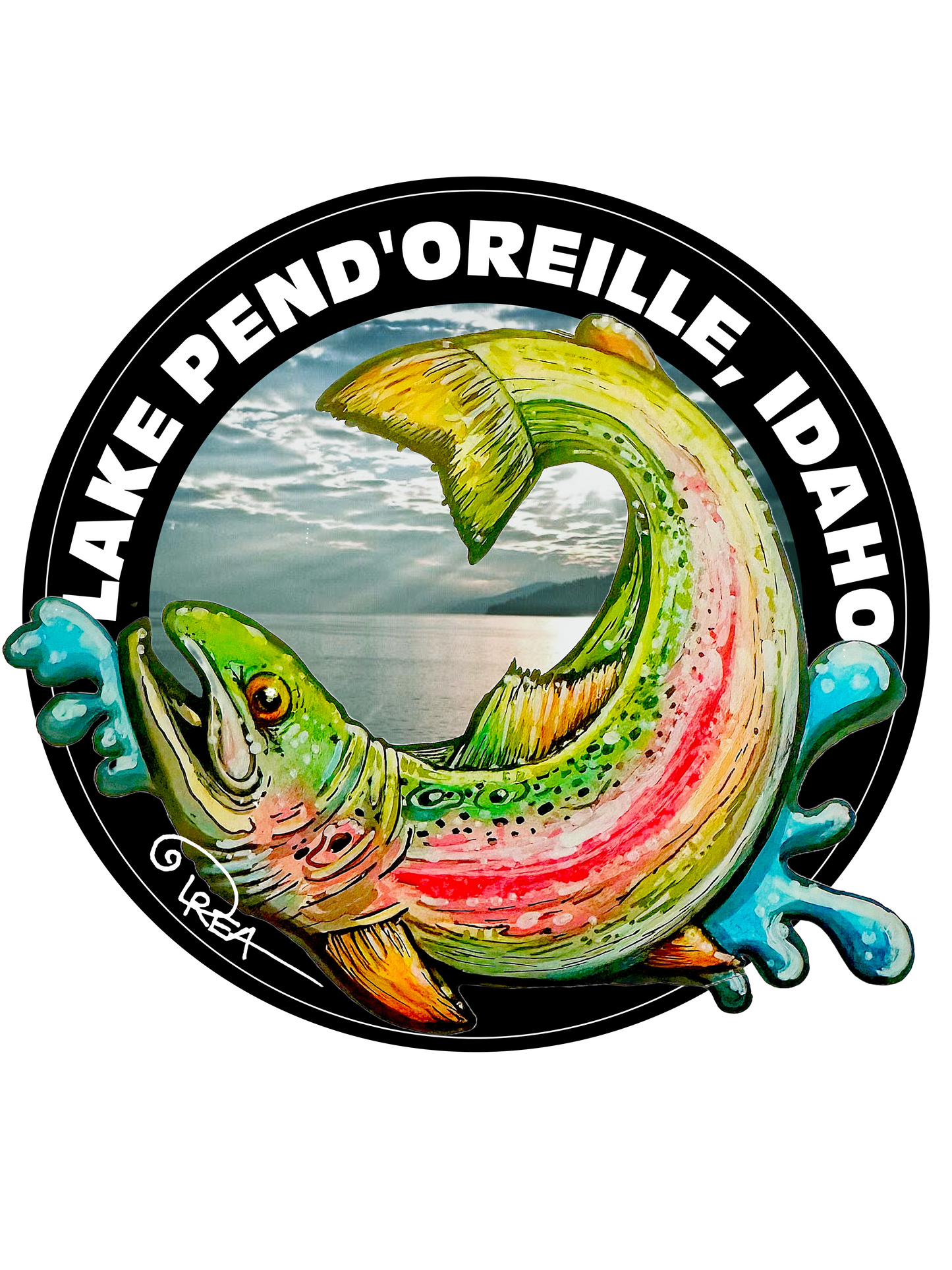 3" Lake Pend Oreille Trout Sticker
