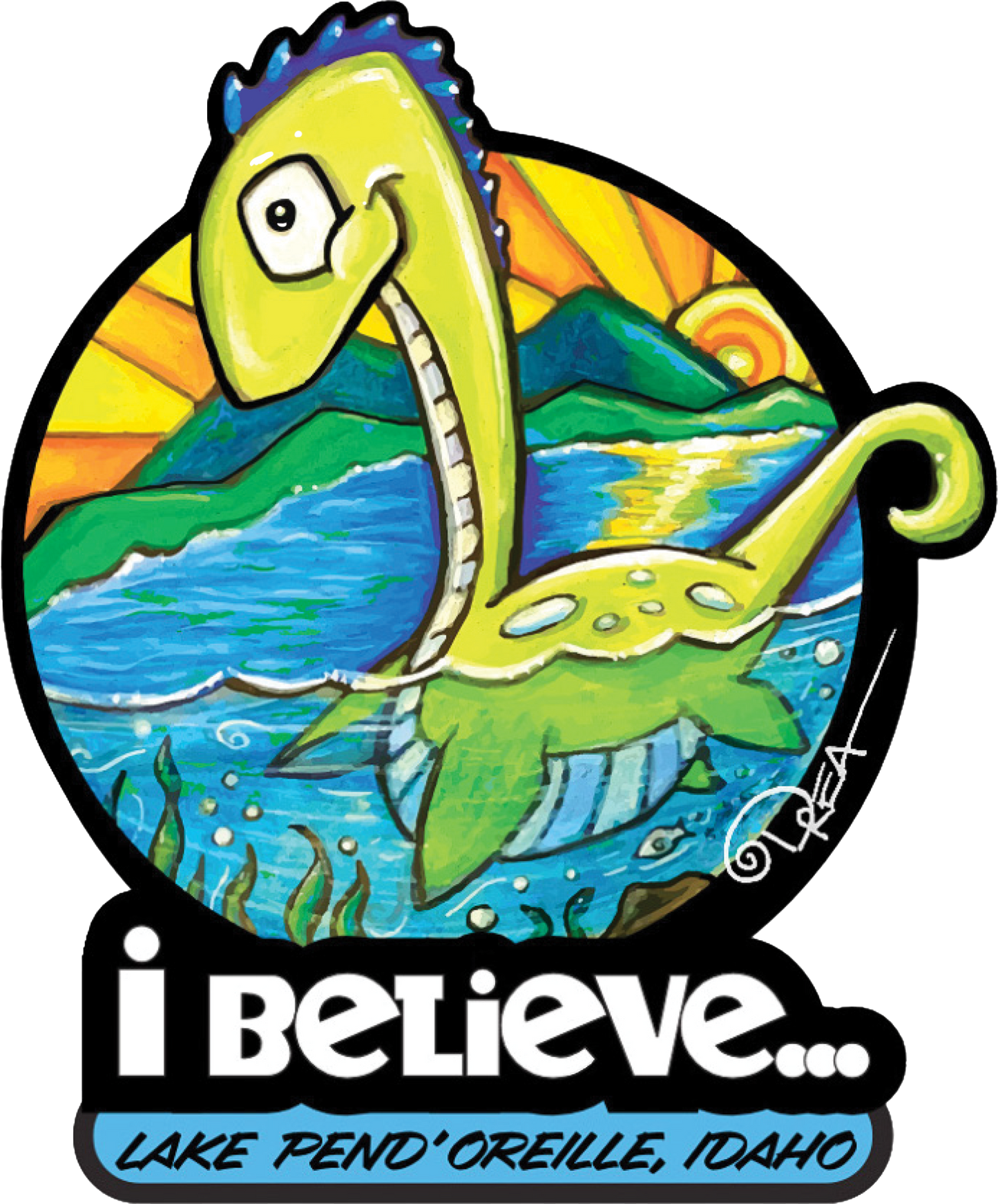 3" Lake Pend Oreille Paddler Sticker