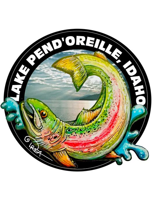 3" Lake Pend Oreille Trout Sticker