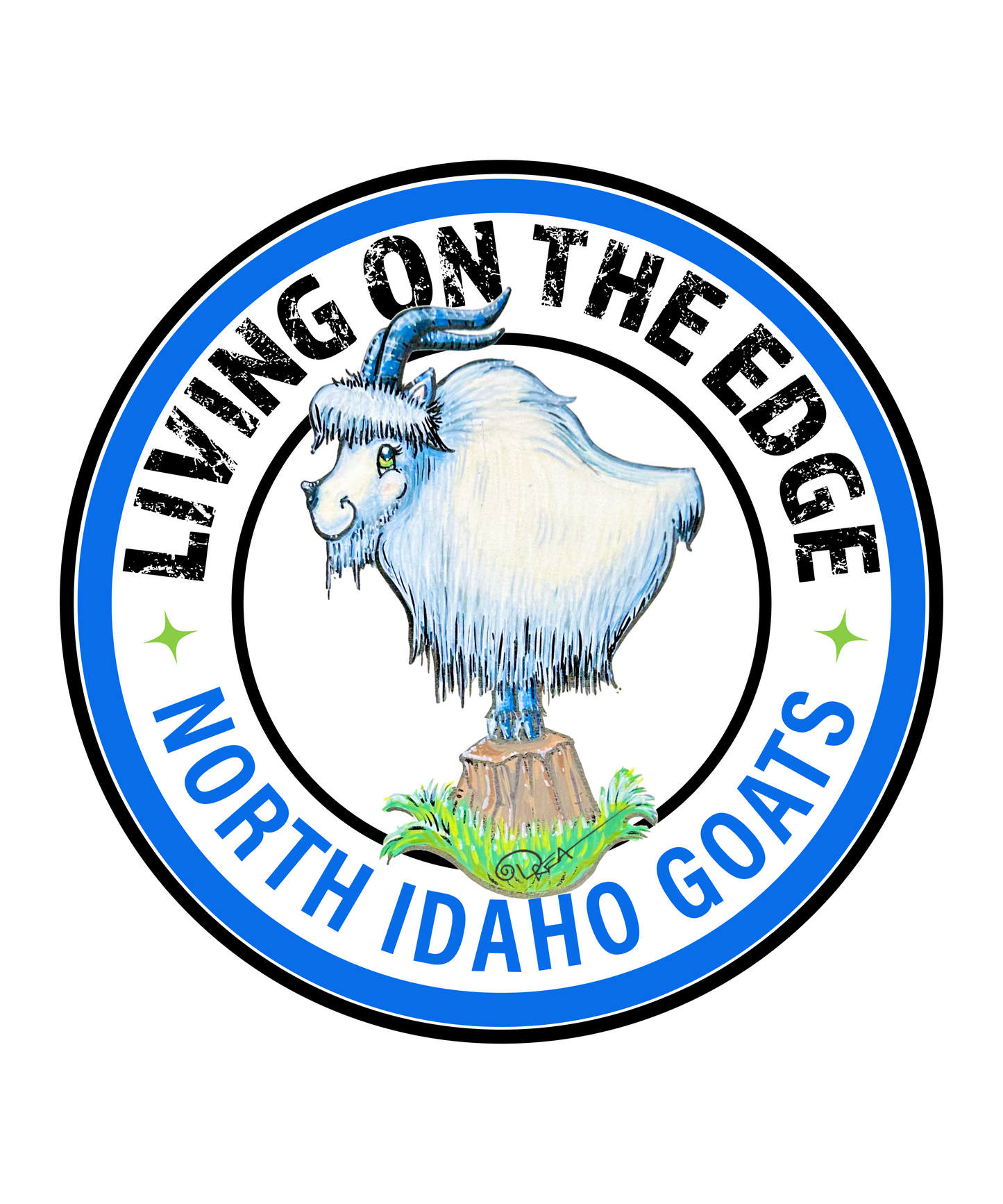 3" North Idaho Mountain Goat Sticker