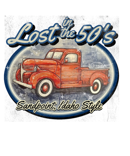 3" Lost in the 50's Sticker